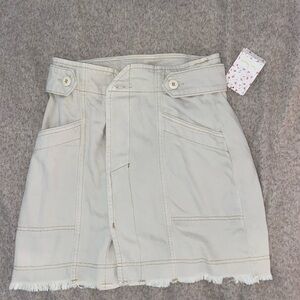 Free people denim skirt